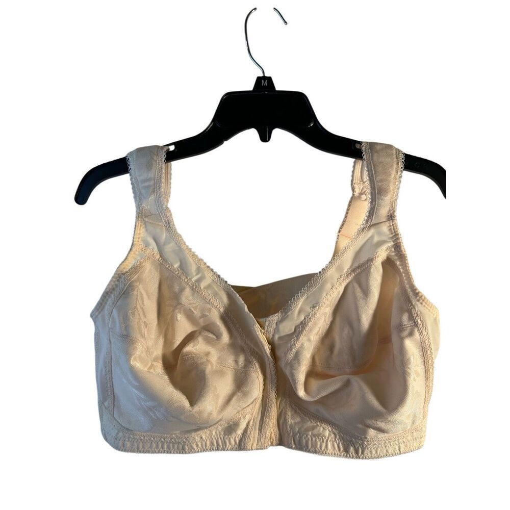 Playtex 18 hour bra support Flexible back Front Close 4 way support #4695 wirefr
